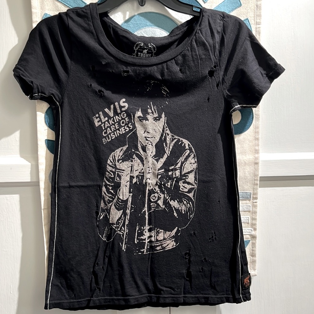 Elvis black Distressed Vintage Trunk LTd Taking care of business SZ small rare